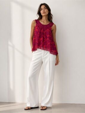 CAbi #999 origami sleeveless blouse tunic